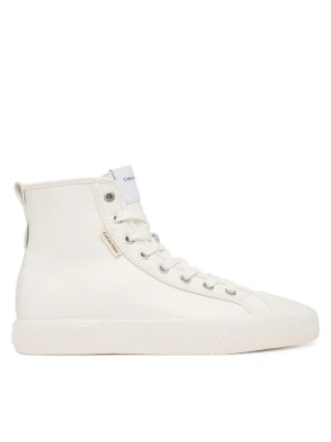 Trampki Calvin Klein Vulc Lace Up Hightop Lth HW0HW03076 Biały