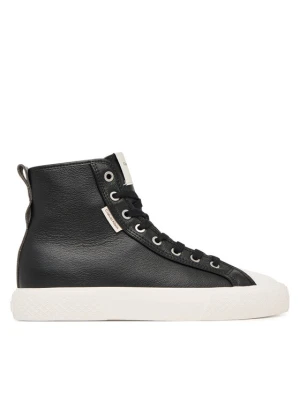 Trampki Calvin Klein Vulc Lace Up Hightop Lth HW0HW03076 Czarny