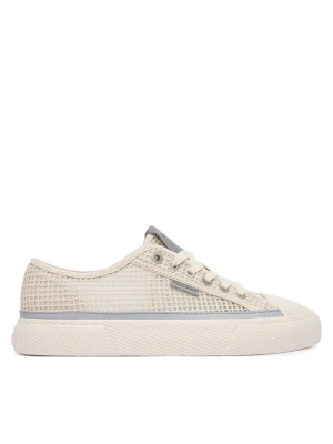 Trampki Calvin Klein Vulc Laceup Low Raffia HW0HW03082 Beżowy