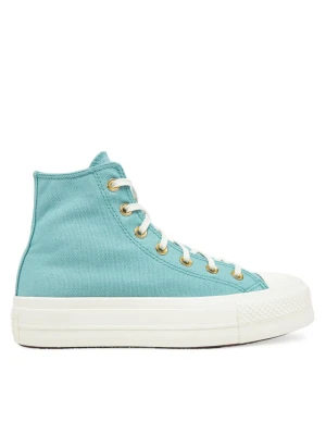 Trampki Converse Chuck Taylor All Star Lift Platform Gold A11495C Turkusowy