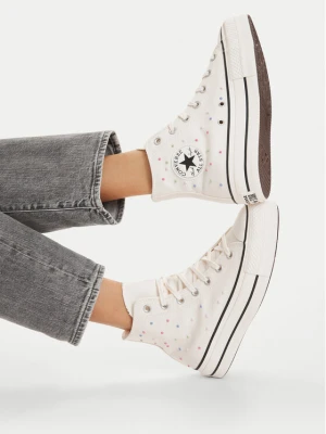 Trampki Converse Chuck Taylor All Star Lift Platform Mini Studs A19140C Écru Kremowy