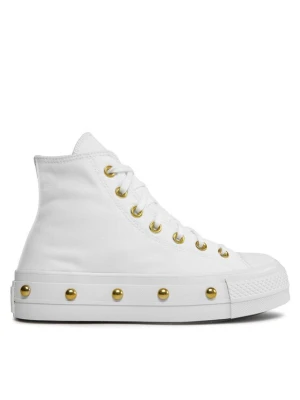 Trampki Converse Chuck Taylor All Star Lift Platform Star Studded A06787C Biały