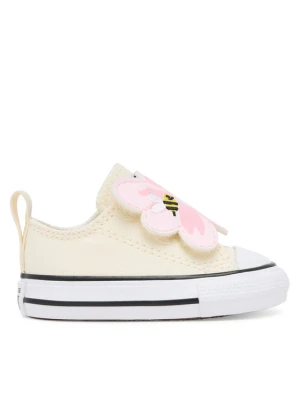 Trampki Converse Chuck Taylor All Star One Strap Embroidered Floral Easy On A13452C Écru Kremowy