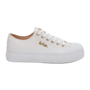 Trampki Damskie Na Platformie Lee Cooper LCW-25-02-3289 Białe