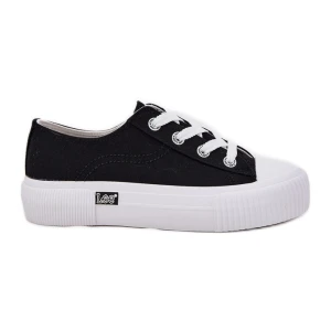 Trampki Damskie Na Platformie LEE Isla C Women Low 50251001 Czarne