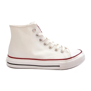Trampki damskie wysokie Big Star NN274276 białe