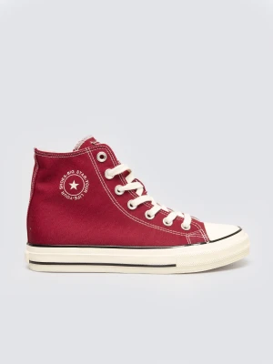 Trampki damskie wysokie bordowe SS274812 604 BIG STAR