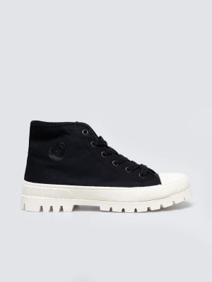 Trampki damskie wysokie czarne OO274008 906 BIG STAR