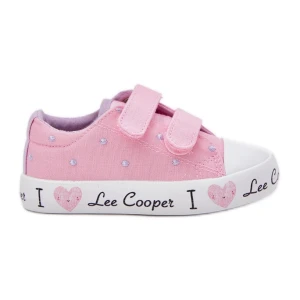 Trampki Dziewczęce Na Rzepy Lee Cooper LCW-25-02-3265K Różowe