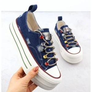 Trampki Goe jeansowe W RR2N4103 INT2100 niebieskie