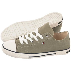 Trampki Low Cut Lace-Up Sneaker Military Green T3X4-32207-0890 414 (TH415-e) Tommy Hilfiger