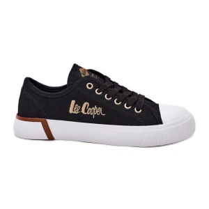 Trampki Materiałowe Damskie Lee Cooper LCW-25-31-3427L Czarne
