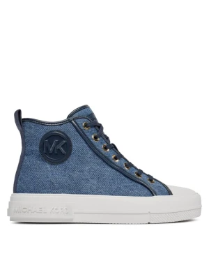 Trampki MICHAEL Michael Kors Evy High Top 43R4EYFS6D Niebieski