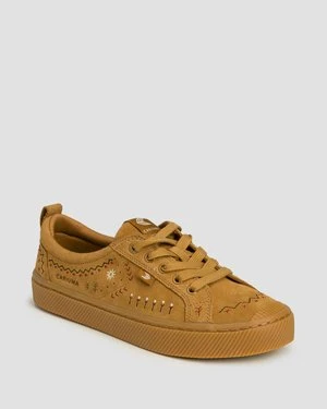 Trampki Skórzane Cariuma Oca Suede Embroidered All Camel
