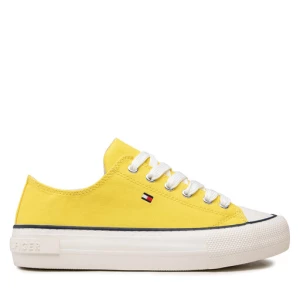 Trampki Tommy Hilfiger Low Cut Lace-Up Sneaker T3A4-32118-0890 S Żółty