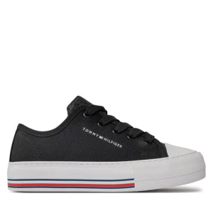 Trampki Tommy Hilfiger Low Cut Lace-Up Sneaker T3A9-33185-1687 M Black 999