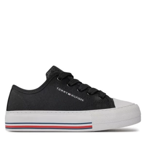 Trampki Tommy Hilfiger Low Cut Lace-Up Sneaker T3A9-33185-1687 M Czarny