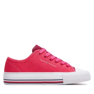 Trampki Tommy Hilfiger Low Cut Lace-Up Sneaker T3A9-33185-1687 S Różowy