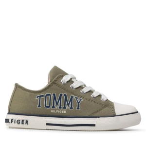 Trampki Tommy Hilfiger Low Cut Lace-Up Sneaker T3X4-32208-1352 M Military Green 414