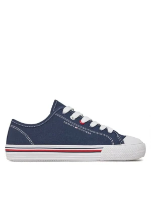 Trampki Tommy Hilfiger Low Cut Lace Up Sneaker T3X9-33324-0890 S Granatowy