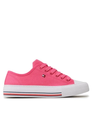Trampki Tommy Hilfiger Low Cut Lace-Up T3A9-32677-0890313 S Różowy