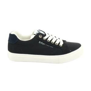 Trampki z Eko-skóry Lee Cooper LCJL-20-31-083 granatowe niebieskie