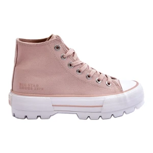 Trampki za kostkę nude Big Star LL274157 różowe