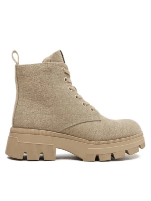 Trapery Calvin Klein Jeans Chunky Combat Laceup Boot Co YW0YW01239 Beżowy
