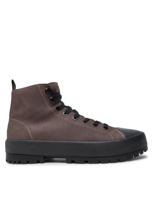 Trapery Calvin Klein Jeans Lugged Hybrid High Laceup Auth YM0YM01092 Brązowy