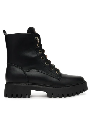 Trapery Guess FLTFNA ELE10 Czarny
