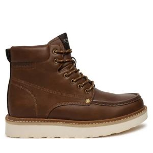 Trapery Jack & Jones Jfwarchway Pu Moc Boot Lace-Up Boots 12257971 Brązowy