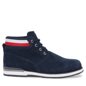 Trapery Tommy Hilfiger Core Hilfiger Suede Boot FM0FM04800 Niebieski