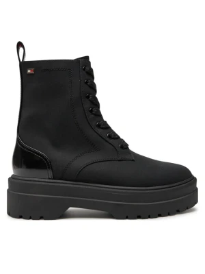 Trapery Tommy Hilfiger Flag Ventile Lace Up Boot FW0FW08287 Czarny