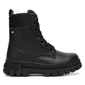 Trapery Tommy Hilfiger Lace-Up Bootie T3A5-34046-1695 S Czarny