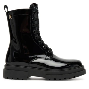 Trapery Tommy Hilfiger Lace-Up Bootie T4A5-34025-0775 S Czarny