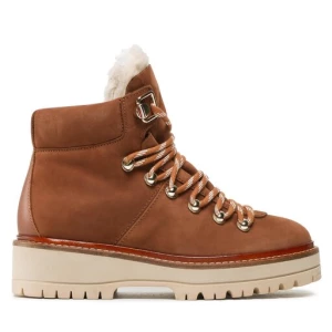Trapery Tommy Hilfiger Leather Outdoor Flat Boot FW0FW06822 Natural Cognac GTU