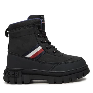 Trapery Tommy Hilfiger Stripes Fur Boot T3X5-33713-1487 M Czarny