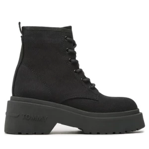 Trapery Tommy Jeans Lace Up Festiv Boots EN0EN02133 Black 0GJ