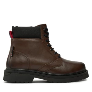 Trapery Tommy Jeans Tjm Lace Up Boot EM0EM01446 Brązowy