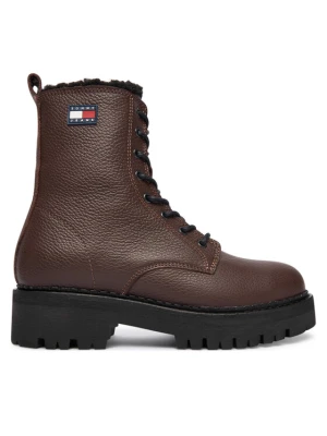 Trapery Tommy Jeans Tjw Urban Laceup Boot Wl EN0EN02906 Brązowy