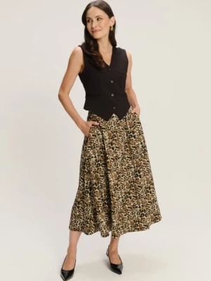 Trapezowa spódnica w panterkę Greenpoint