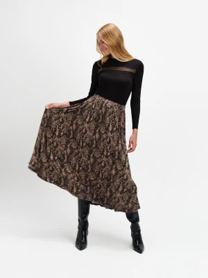 Trapezowa spódnica w zwięrzęcy print Top Secret