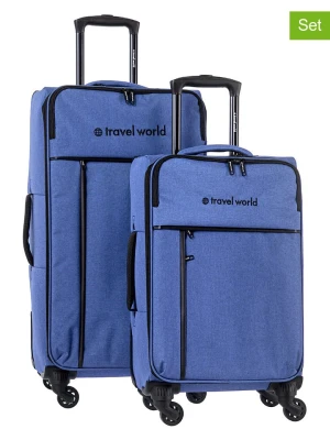 Travel World Torby podróżne (2 szt.) w kolorze niebieskim rozmiar: onesize