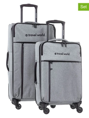 Travel World Torby podróżne (2 szt.) w kolorze srebrnym rozmiar: onesize