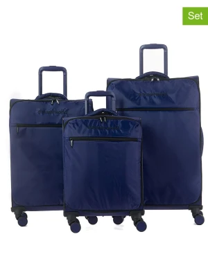Travel World Walizki (3 szt.) w kolorze granatowym rozmiar: onesize