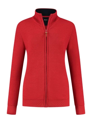 MGO leisure wear Kardigan "Lund" w kolorze czerwonym rozmiar: M