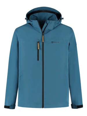 TRAVELIN' Kurtka przeciwdeszczowa "Kaja" w kolorze niebieskim rozmiar: XL