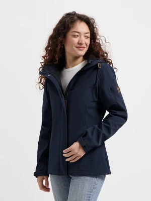 TRAVELIN' Kurtka softshellowa "Malika" w kolorze granatowym rozmiar: XXL