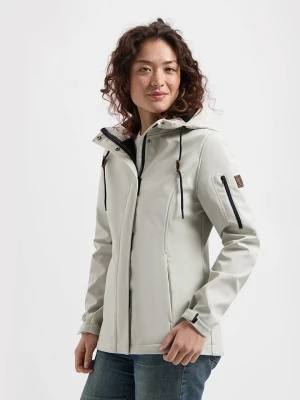 TRAVELIN' Kurtka softshellowa "Malika" w kolorze kremowym rozmiar: 3XL