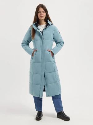 TRAVELIN' Płaszcz pikowany "Freya" w kolorze błękitnym rozmiar: M
